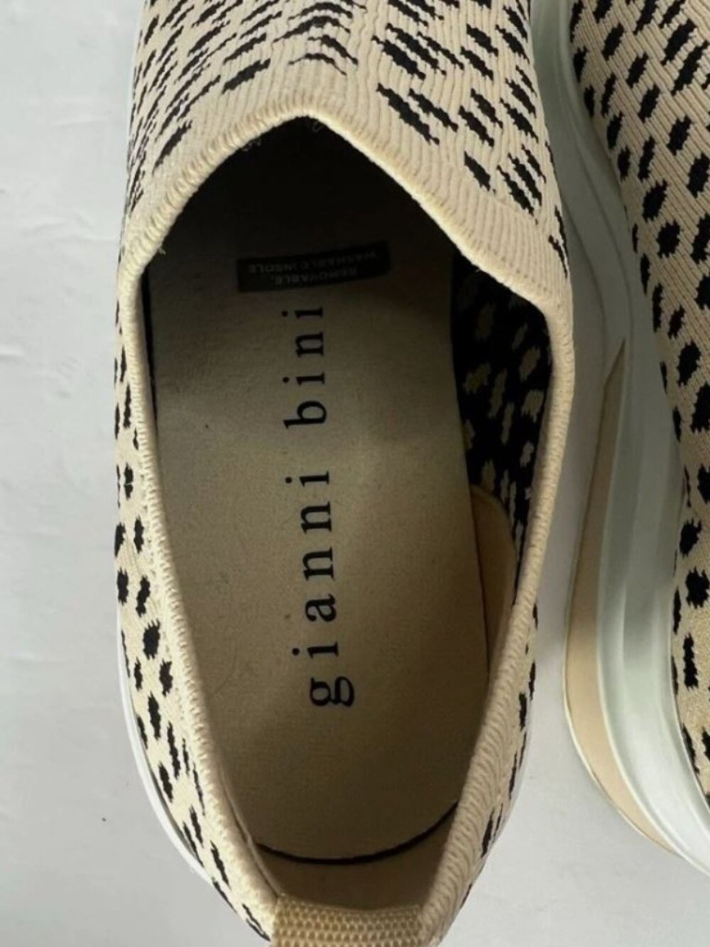 Gianni Bini Valeah Leopard Print Women's Slip-On Sneakers SZ 7 - Picture 7 of 9